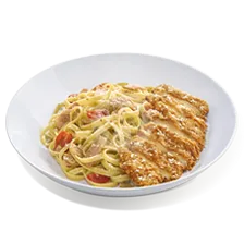 Crispy Chicken Fettuccine