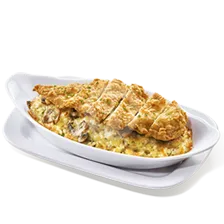 Crispy Chicken Baked Rice